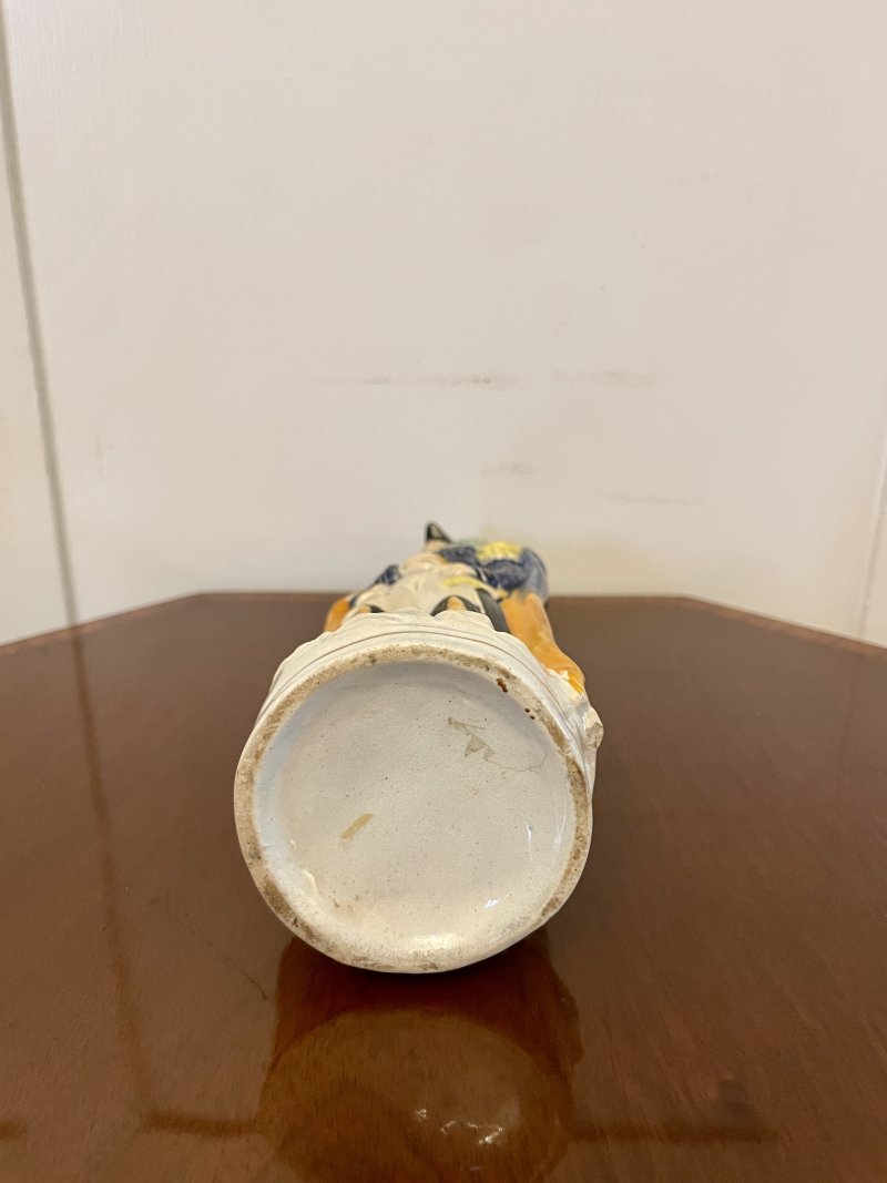 Antique Victorian Staffordshire Flatback Figure in Military Dress - Image 8